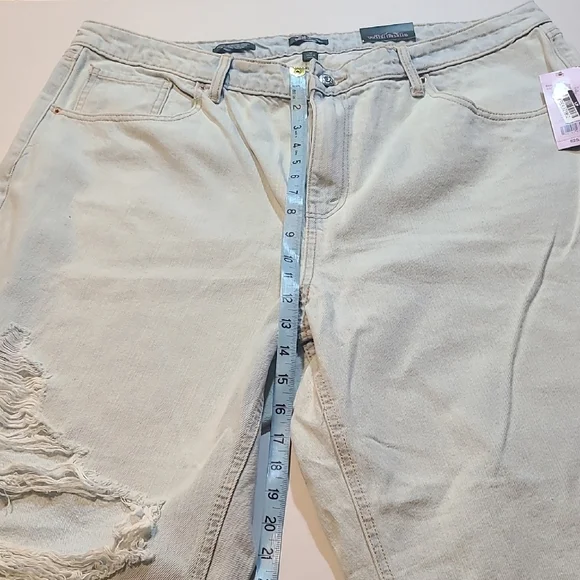 Wild Fable Womens Juniors Light Blue Distressed Jeans NWT Size 17/30 - Picture 6 of 9